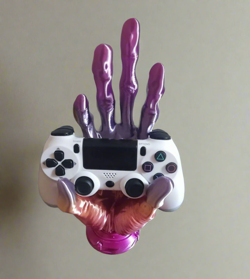 6-Finger Alien Hand Controller Holder (Rainbow Candy)