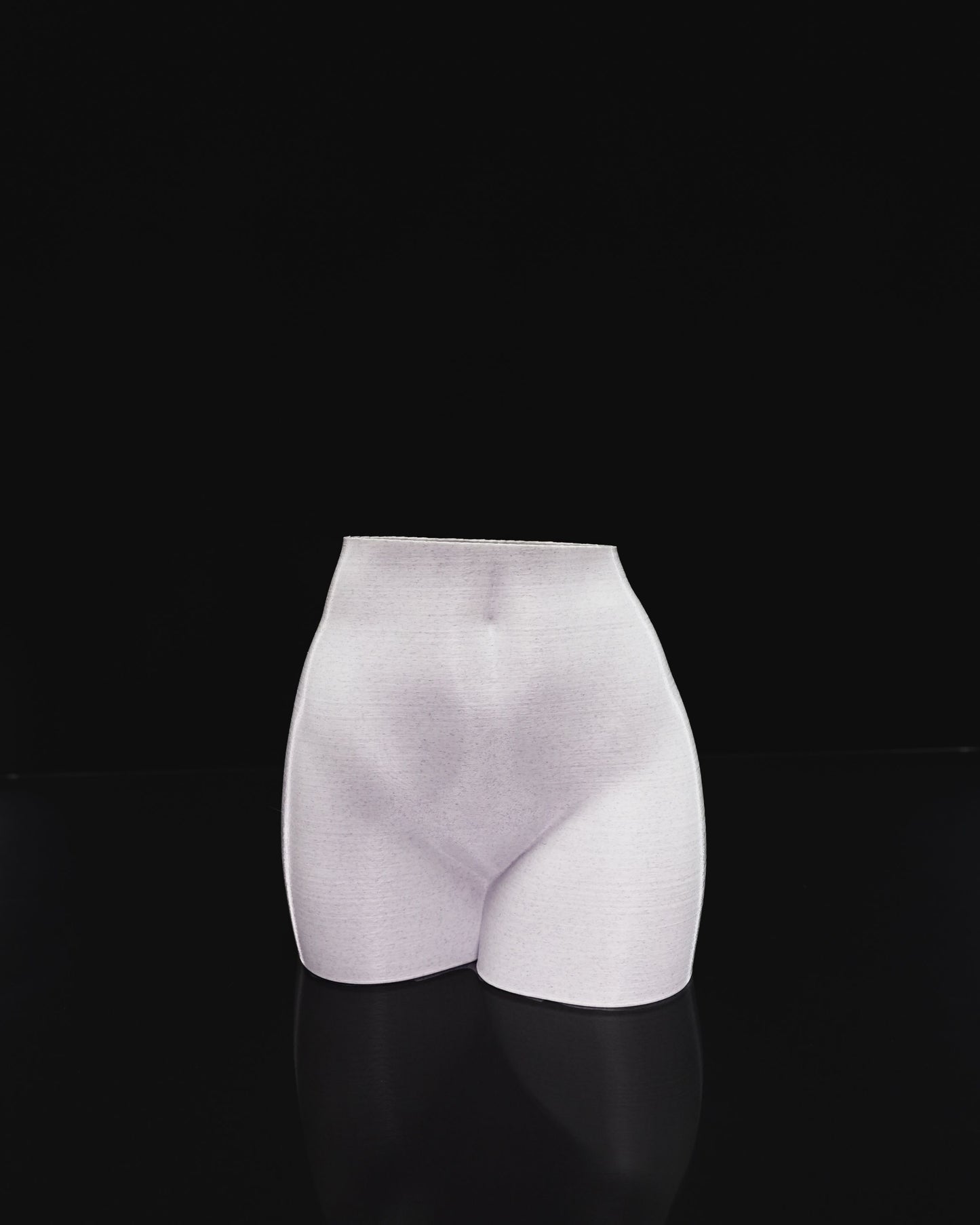 Female body vase Gray Marble