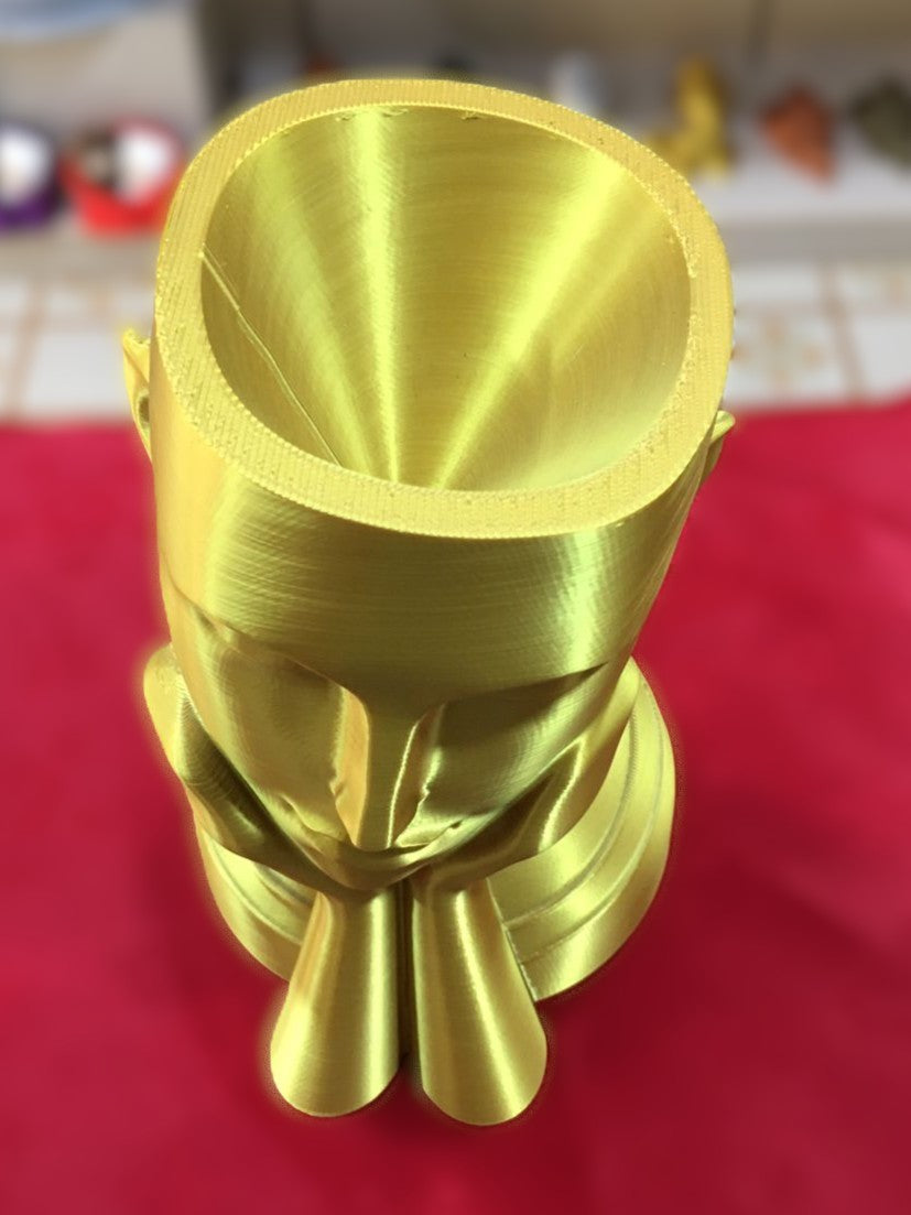 Woman Face Vase (Gold)