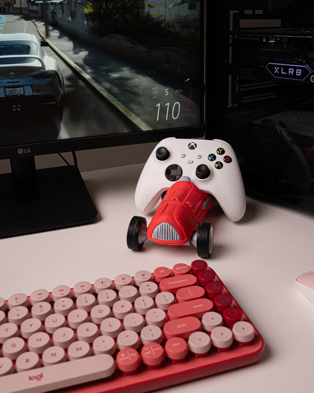 Racing Car Controller Holder (Red)