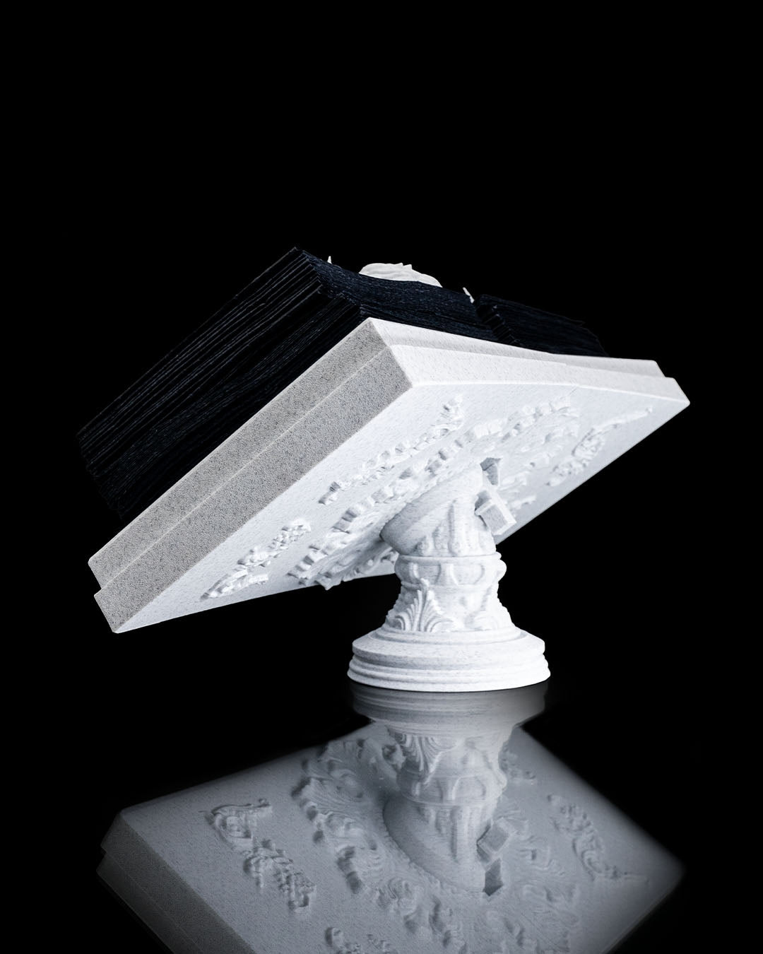 The Guardian Napkin Holder (White Marble)