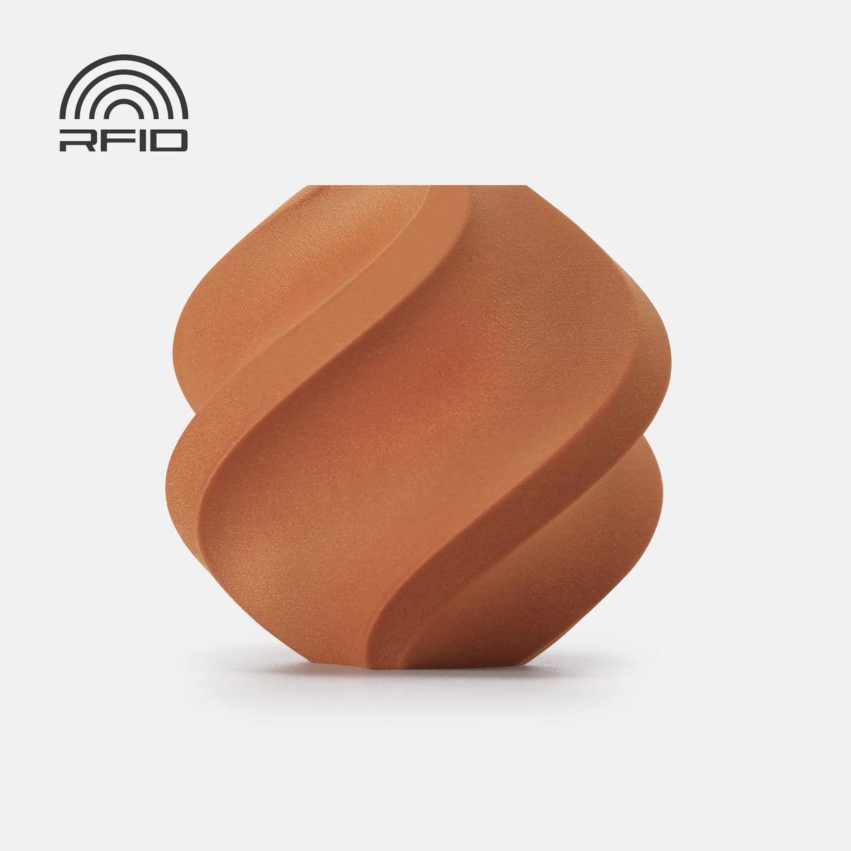 Bambu PLA Wood Filament Clay Brown 13801 With Spool
