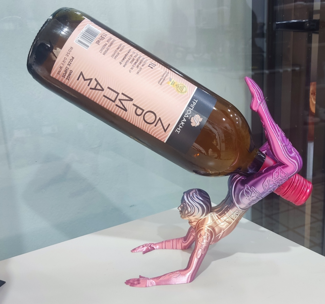 Contortionist Wine Holder (Rainbow Candy)