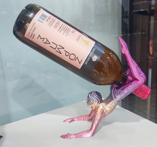 Contortionist Wine Holder (Rainbow Candy)