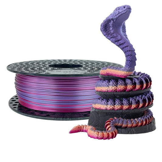 Azure film filament Silk Pla 1.75 1kg Rainbow Candy with spool