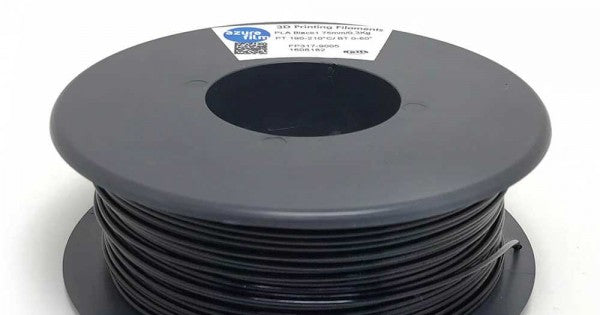 Azure film filament flexible TPU98A Black 1.75mm 300gr Black with spool