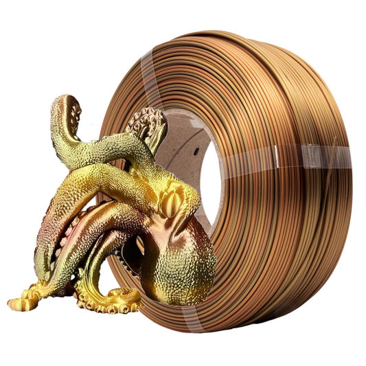 Azurefilm Silk Pla 1.75 1kg Rainbow Amber Refill