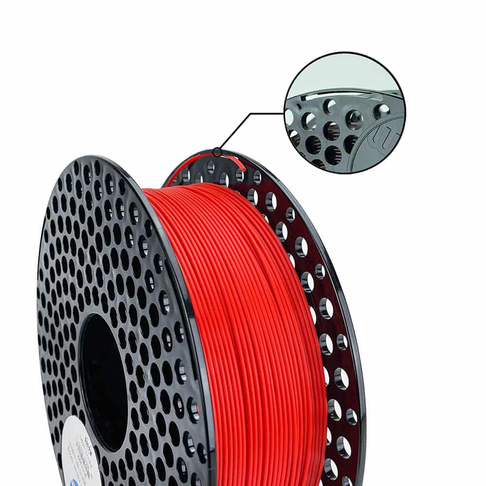 Azure film filament ASA 1.75 1kg Red with spool