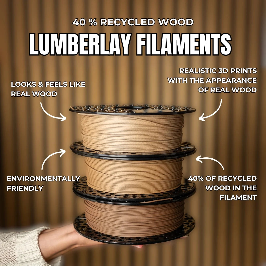 Azure film filament Pla wood 1.75 750gr Bamboo