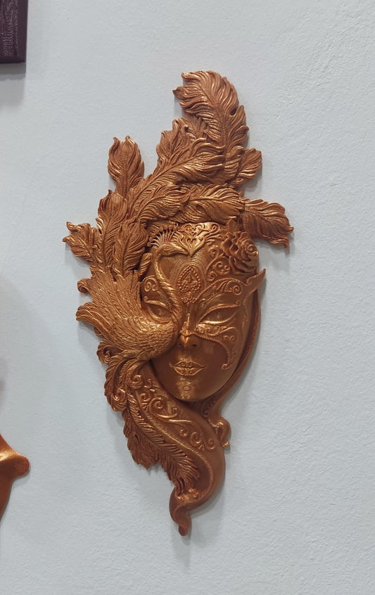 Carnival Woman & Mask (Copper)