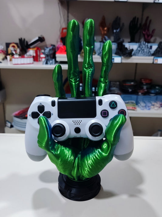 6-Finger Alien Hand Controller Holder (Blue-Green)