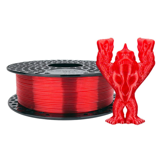 Azure Film filament Petg 1.75 Red Transparent 1kg With Spool