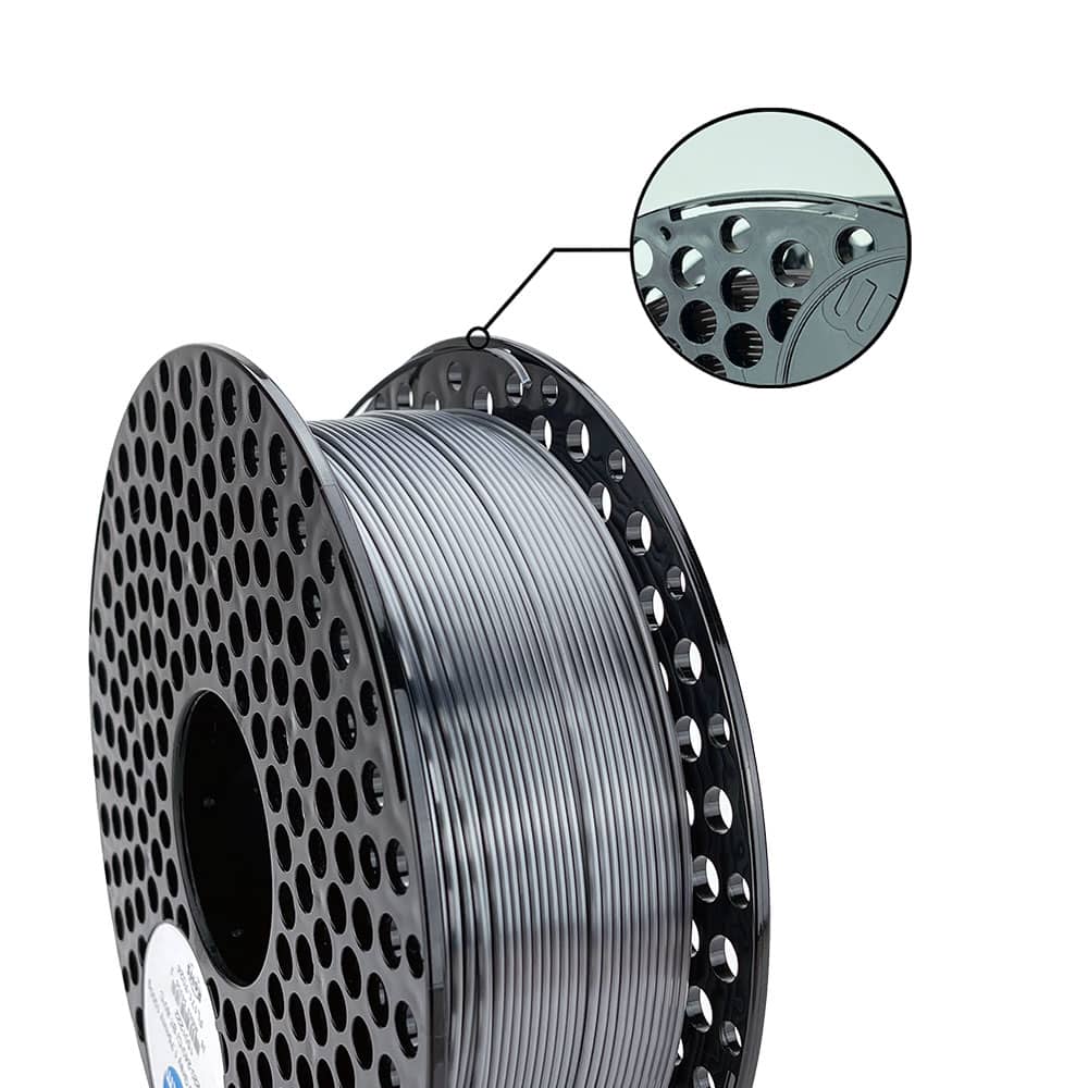 Azure film filament Silk Pla 1.75 1kg Graphite with spool