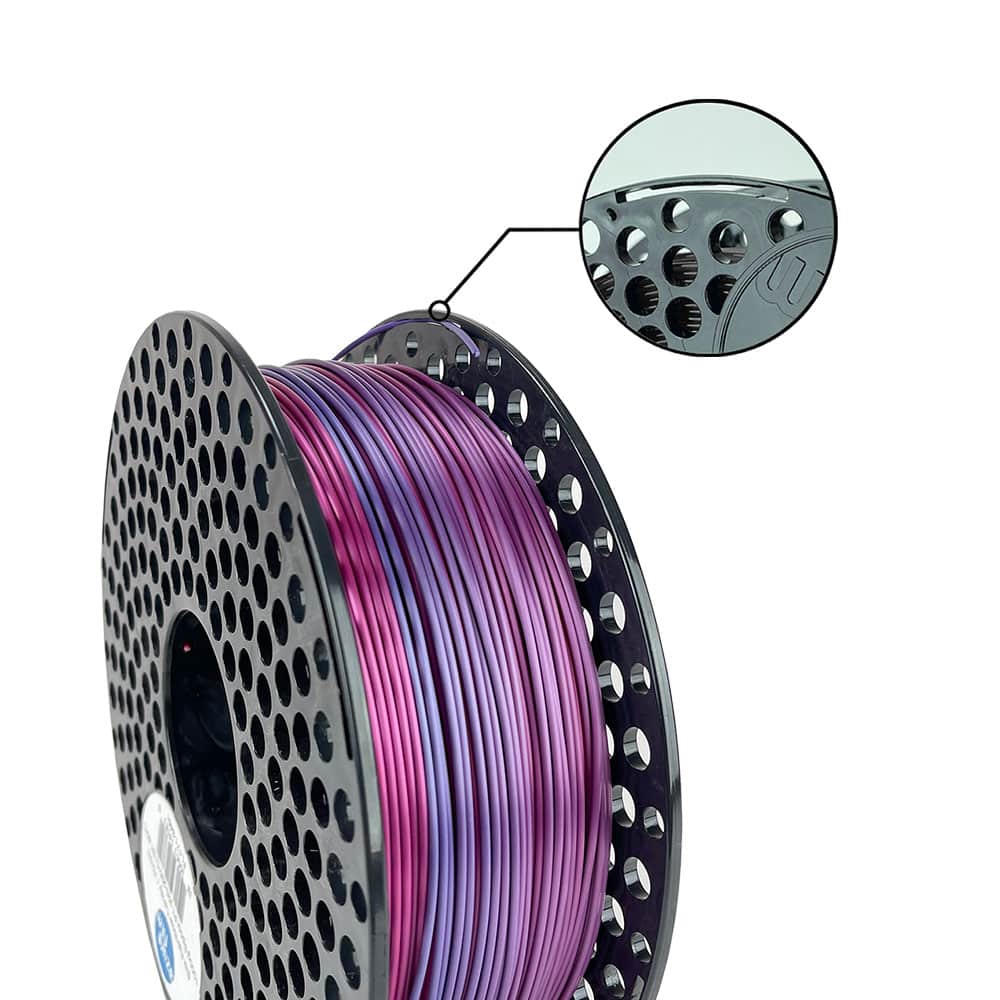 Azure film filament Silk Pla 1.75 1kg Rainbow Candy with spool