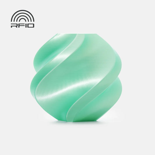Filament Bambu Pla Silk+ Mint 13507 1.75 1kg With Spool