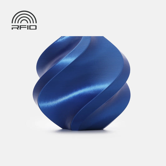 Filament Bambu Pla Silk+ Blue 13604 1.75 1kg With Spool