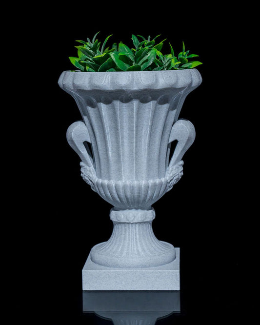 Roman Cup Planter (Grey Marble)