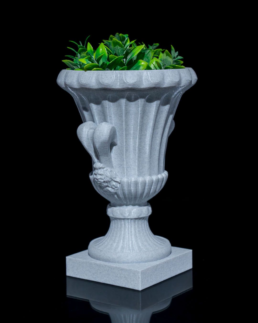 Roman Cup Planter (Grey Marble)