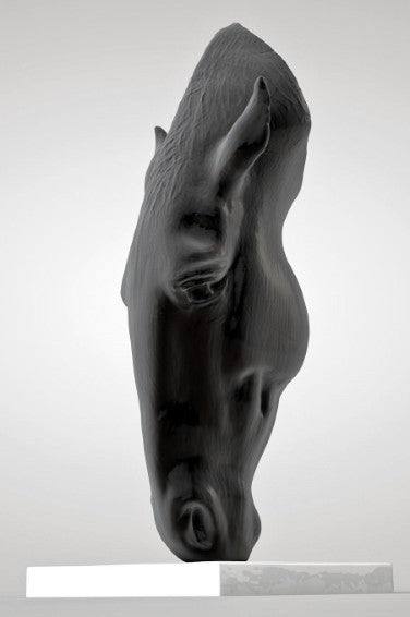 Horse head Bust Marble-Black