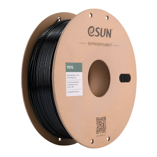 eSUN Petg Basic Black 1.75mm 1kg With cardboard spool