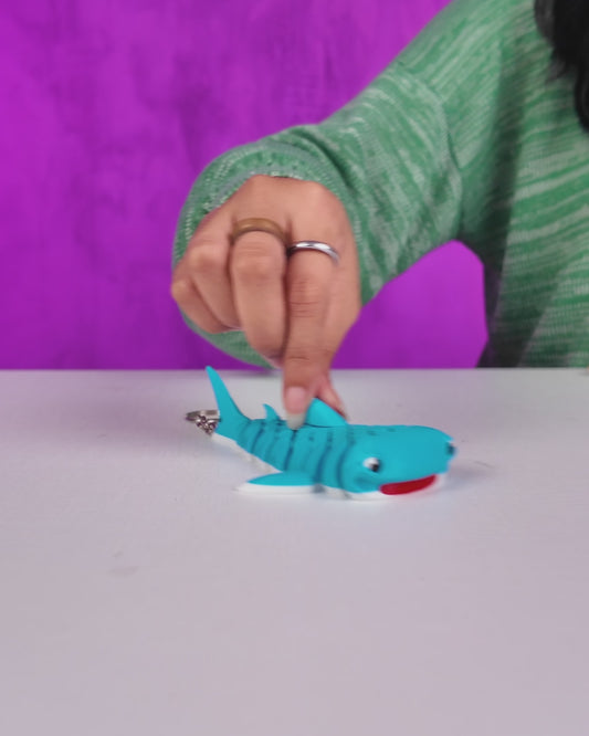 Mark, the Whale Shark keychain (Blue)